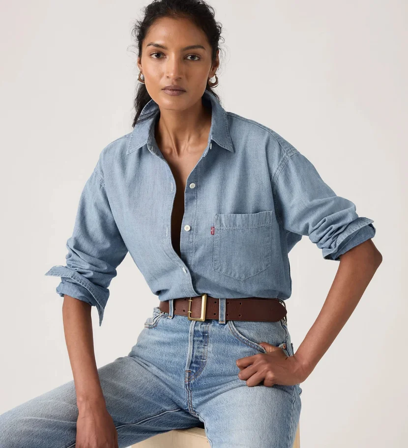 LEVI'S Áo Sơ Mi Nữ Tay Dài - Relaxed Harlie New Bf