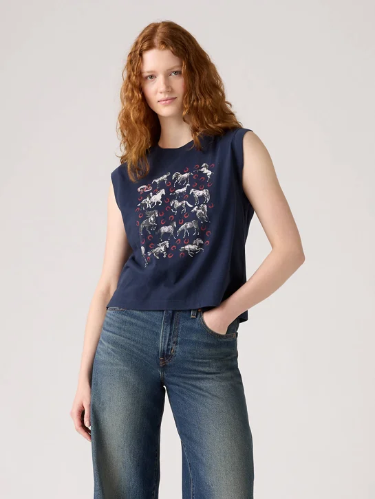 LEVI'S Áo Thun Nữ Không Tay - Regular Boxy