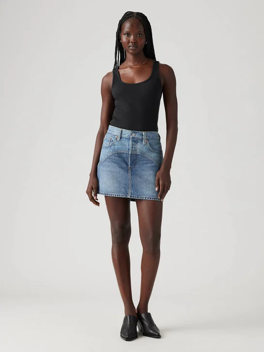 LEVI'S Váy Jeans Nữ - Short Length Icon Western York