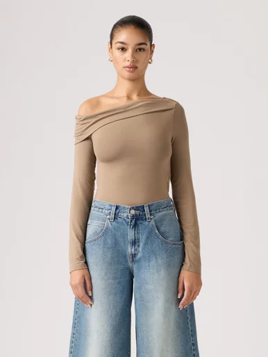 LEVI'S Áo Thun Kiểu Nữ Tay Dài - Regular Clara Off Shoulder