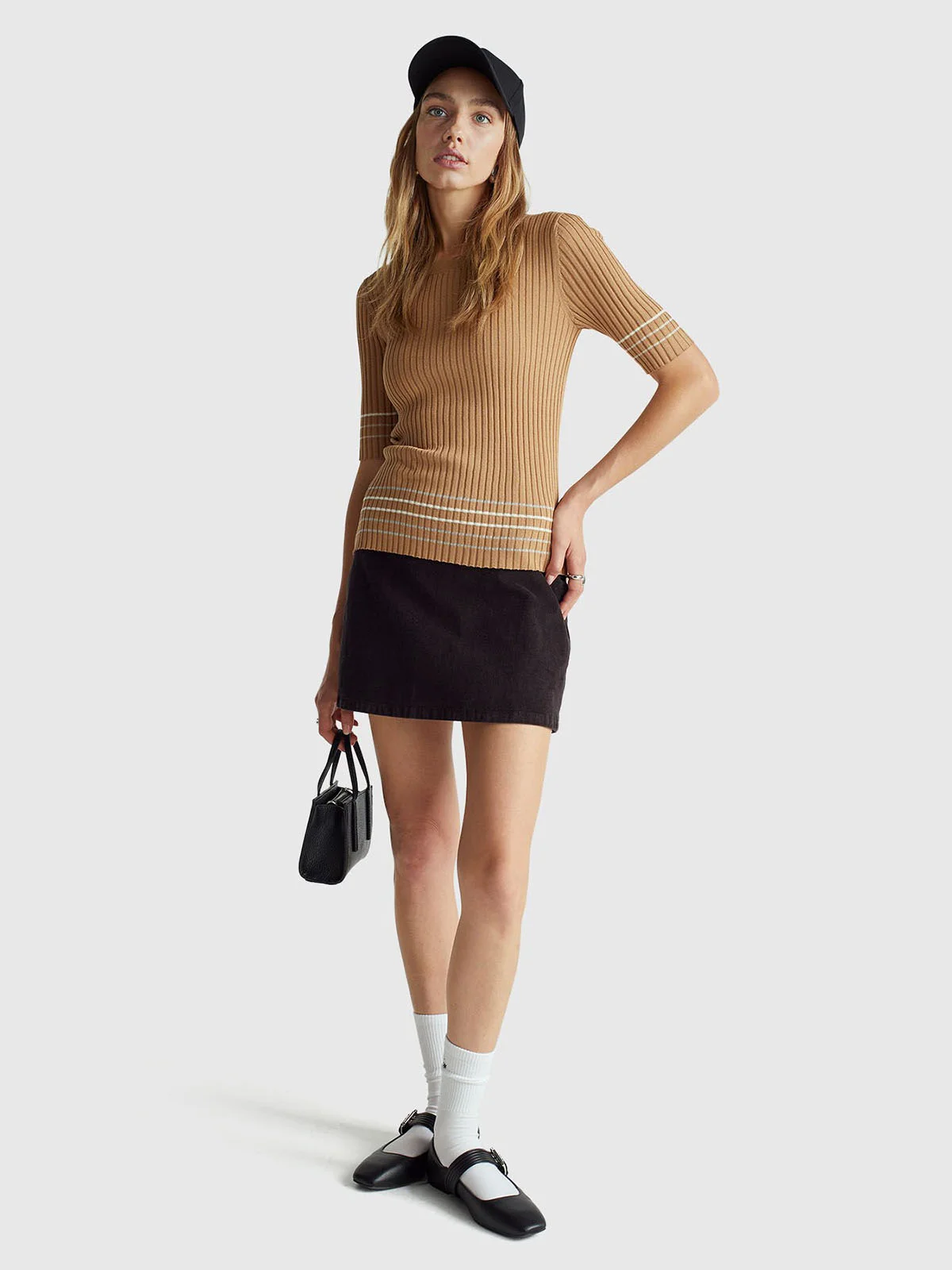 UNITED COLORS OF BENETTON Áo Len Ngắn Tay Nữ Women Sweater