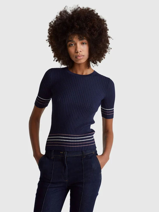 UNITED COLORS OF BENETTON Áo Len Ngắn Tay Nữ Women Sweater