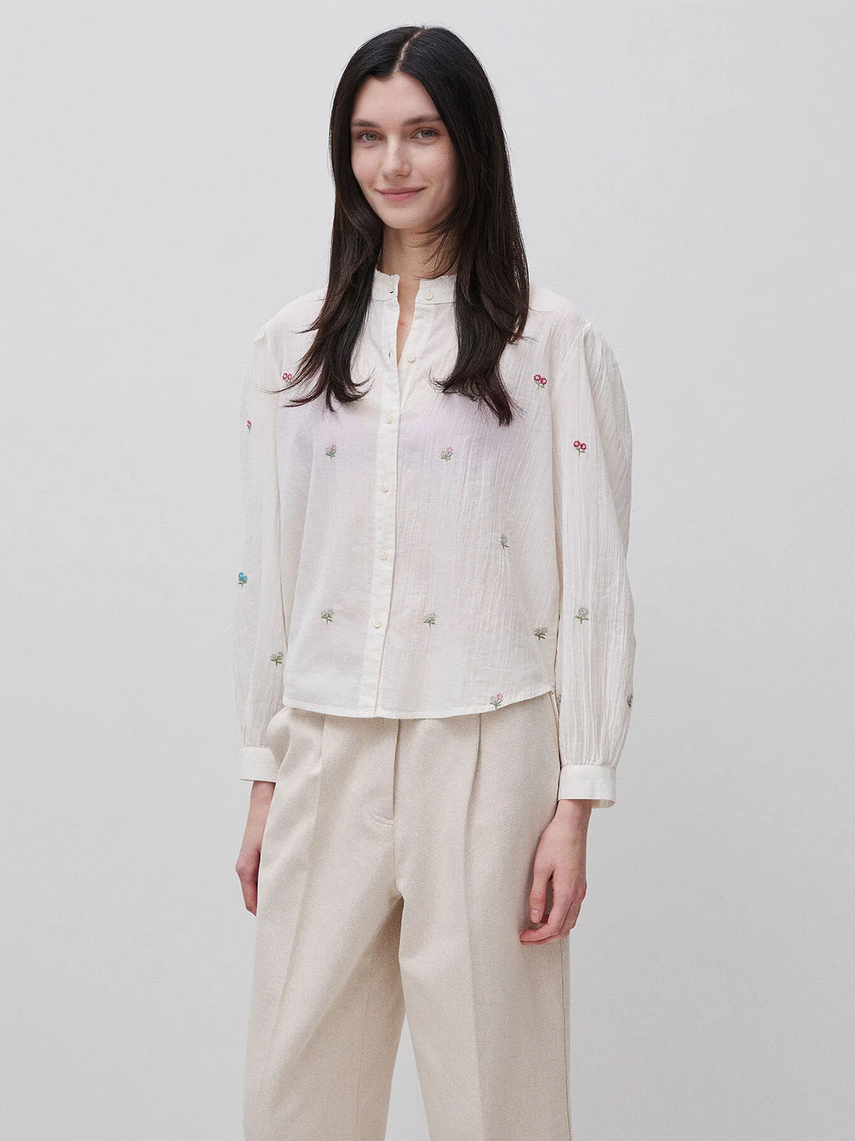 UNITED COLORS OF BENETTON Áo Sơ Mi Dài Tay Nữ