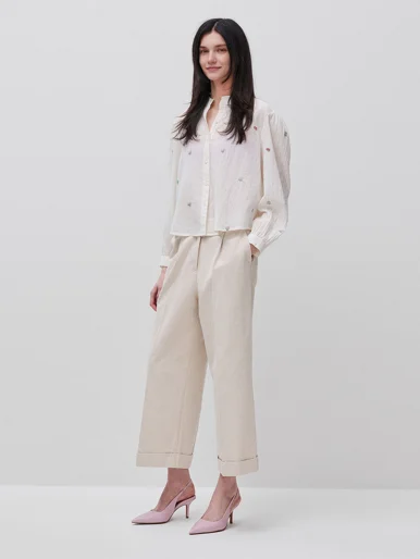 UNITED COLORS OF BENETTON Áo Sơ Mi Dài Tay Nữ