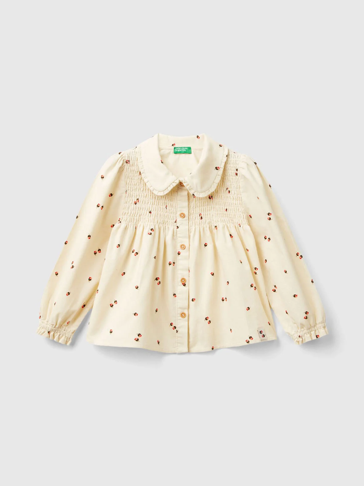 UNITED COLORS OF BENETTON Áo Sơ Mi Dài Tay Bé Gái Kid Girl Shirt