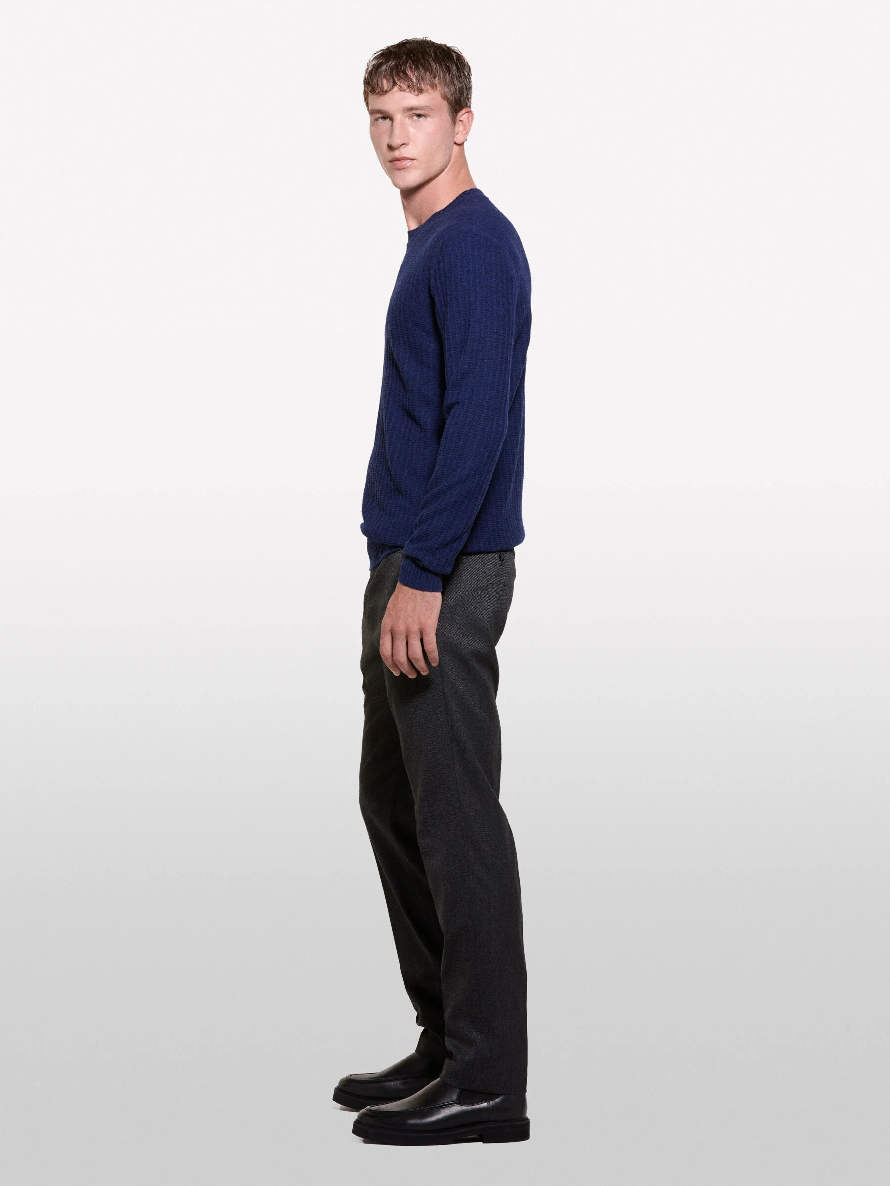 SISLEY Áo Len Dài Tay Nam Men Sweater