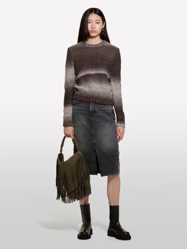 SISLEY Áo Len Dài Tay Nữ Women Sweater