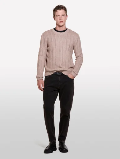 SISLEY Áo Len Dài Tay Nam Men Sweater