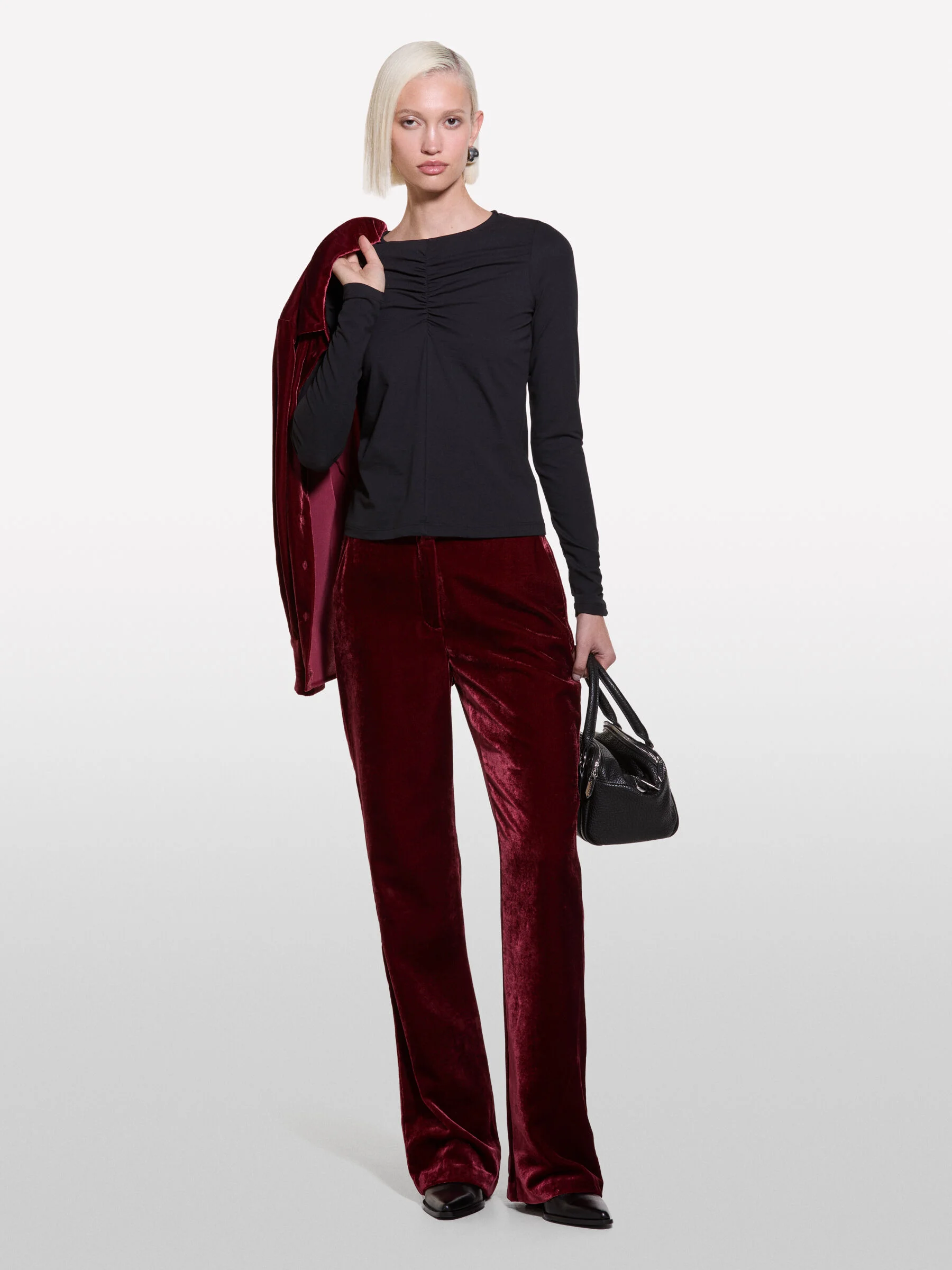SISLEY Áo Len Dài Tay Nữ Women Sweater