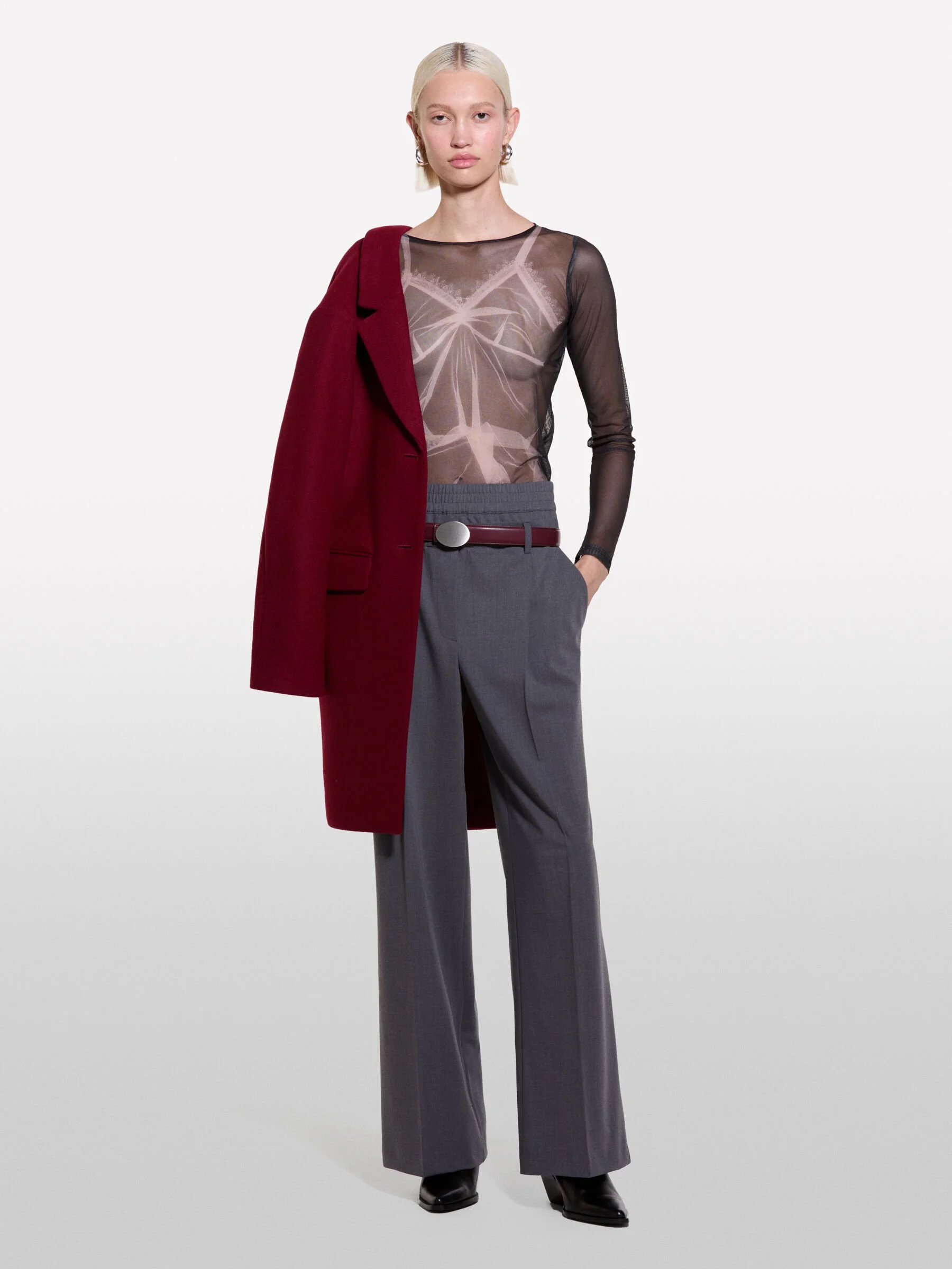 SISLEY Áo Thun Dài Tay Nữ Women T-Shirt