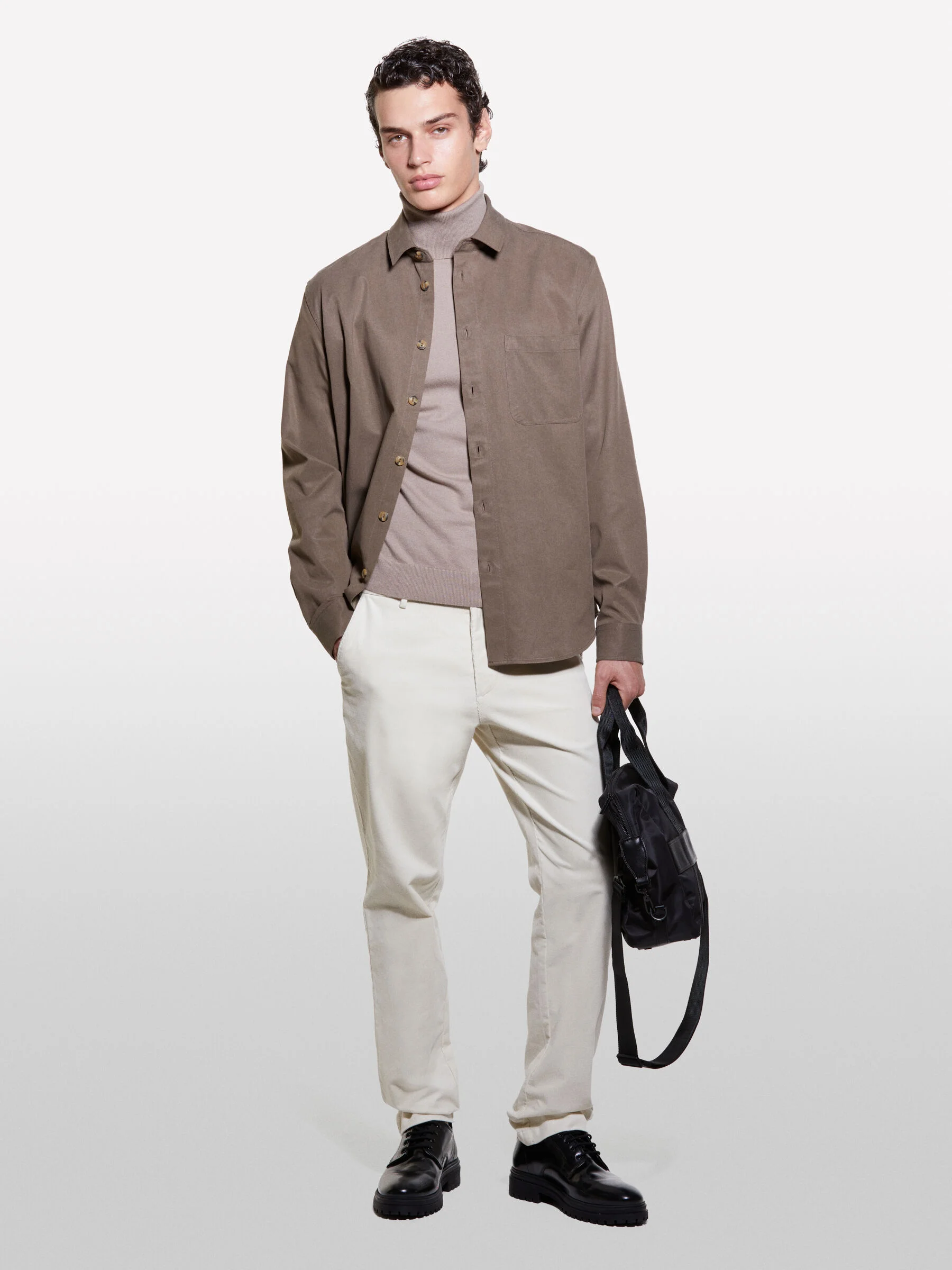 SISLEY Áo Sơ Mi Dài Tay Nam Men Shirt