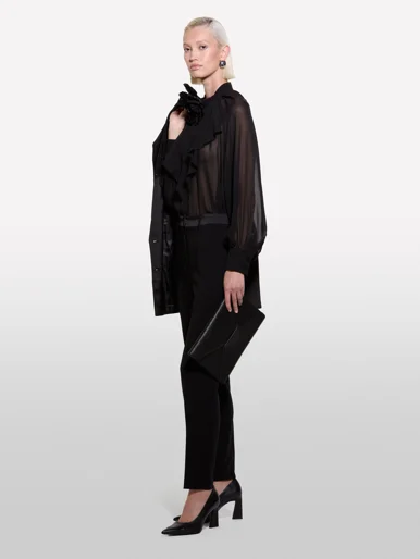 SISLEY Áo Sơ Mi Dài Tay Nữ Women Shirt