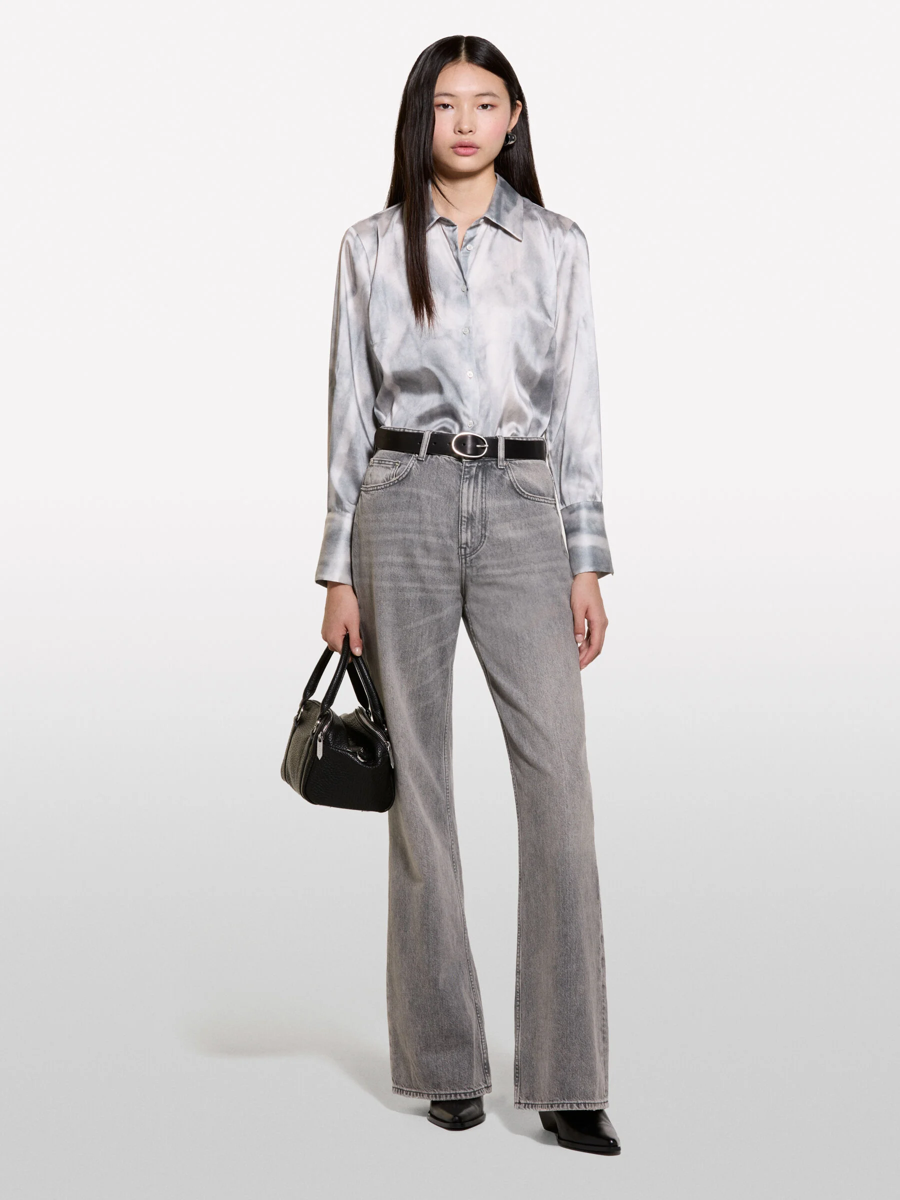 SISLEY Áo Sơ Mi Dài Tay Nữ Women Shirt