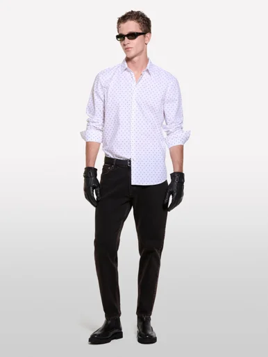 SISLEY Áo Sơ Mi Dài Tay Nam Men Shirt