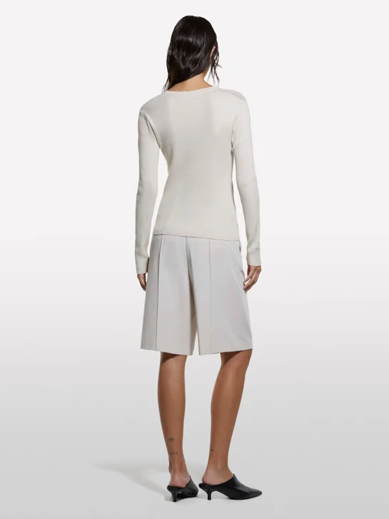 SISLEY Áo Len Dài Tay Nữ Women Sweater