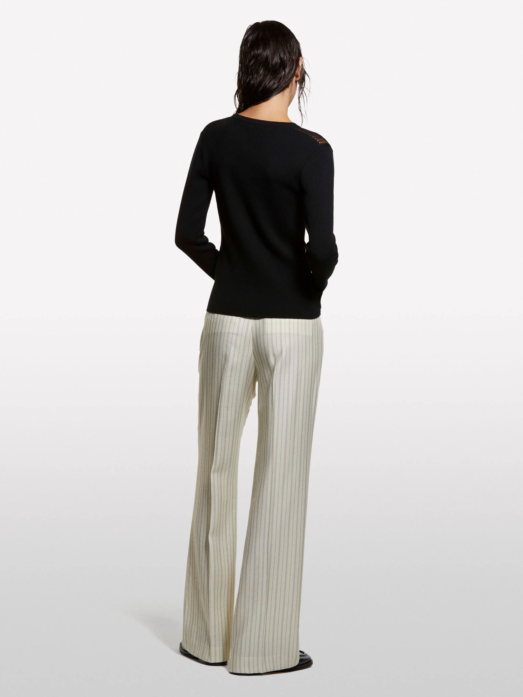 SISLEY Áo Len Dài Tay Nữ Women Sweater