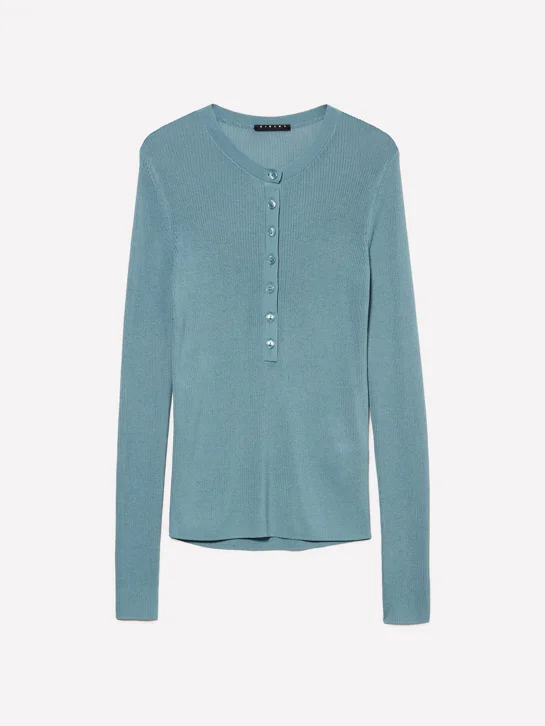 SISLEY Áo Len Dài Tay Nữ Women Sweater