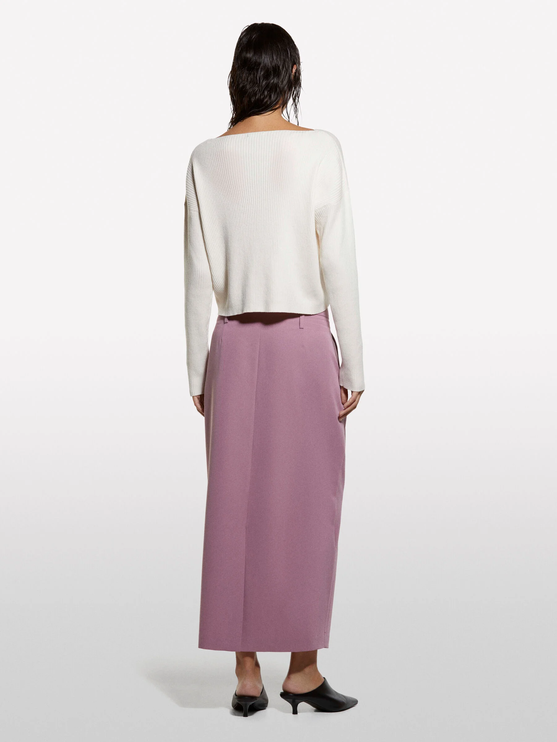 SISLEY Áo Len Dài Tay Nữ Women Sweater