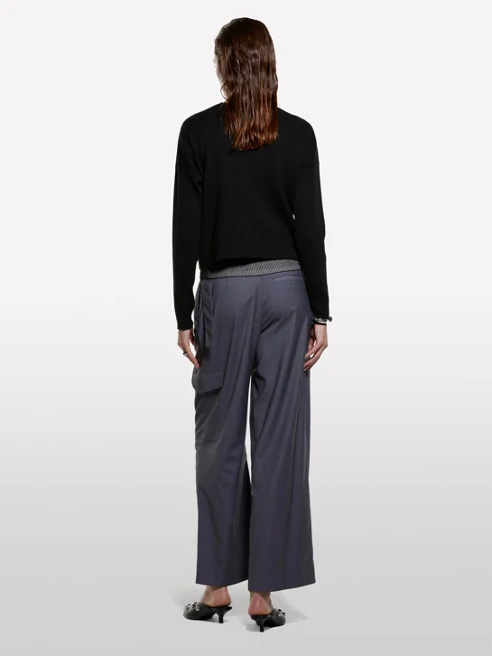 SISLEY Áo Len Dài Tay Nữ Women Sweater
