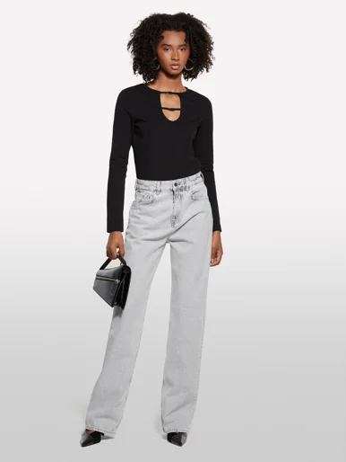 SISLEY Áo Thun Dài Tay Nữ Women T-Shirt