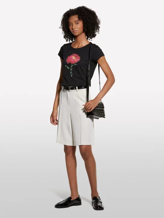 SISLEY Áo Thun Ngắn Tay Nữ Women T-Shirt