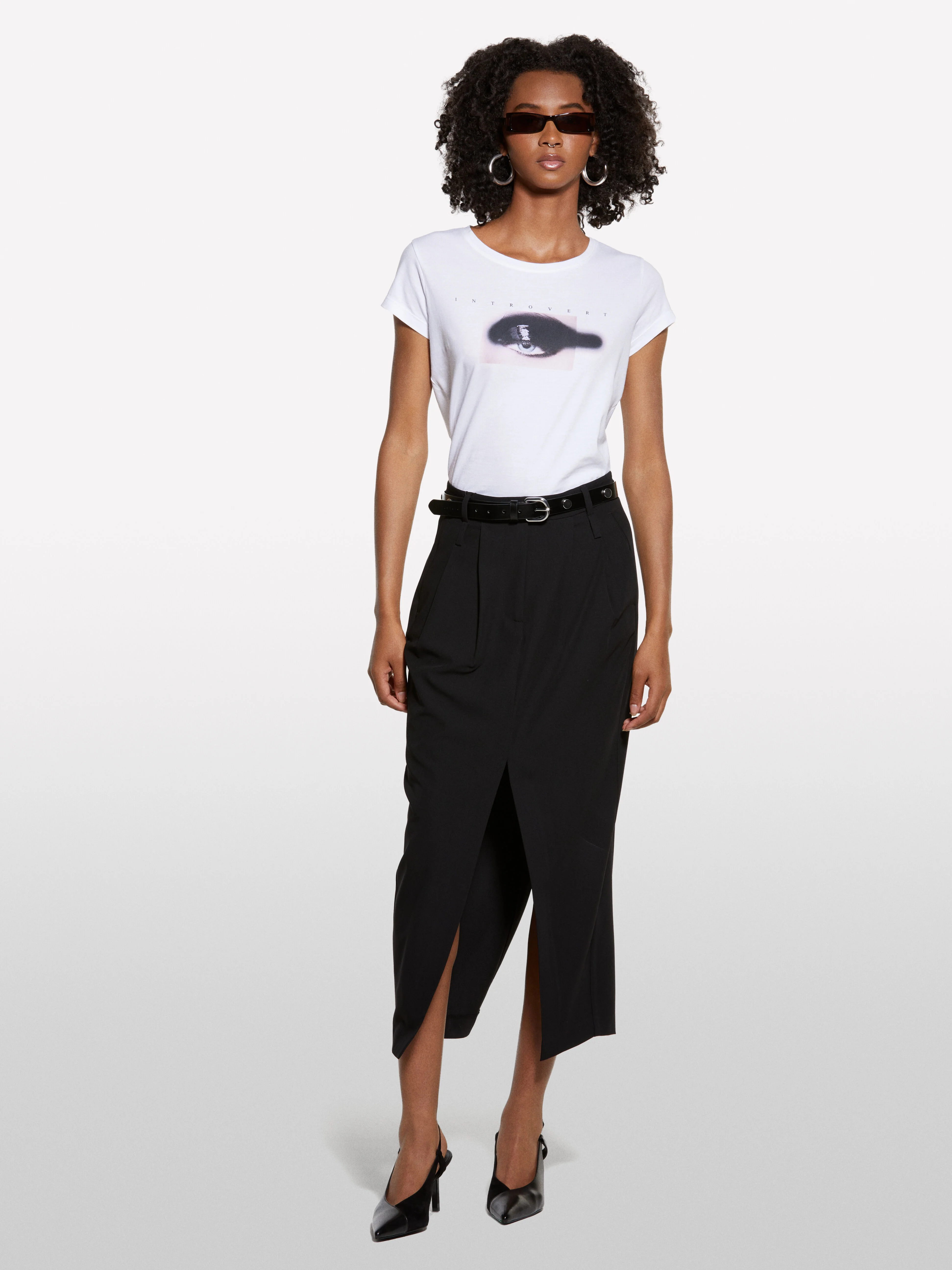 SISLEY Áo Thun Ngắn Tay Nữ Women T-Shirt