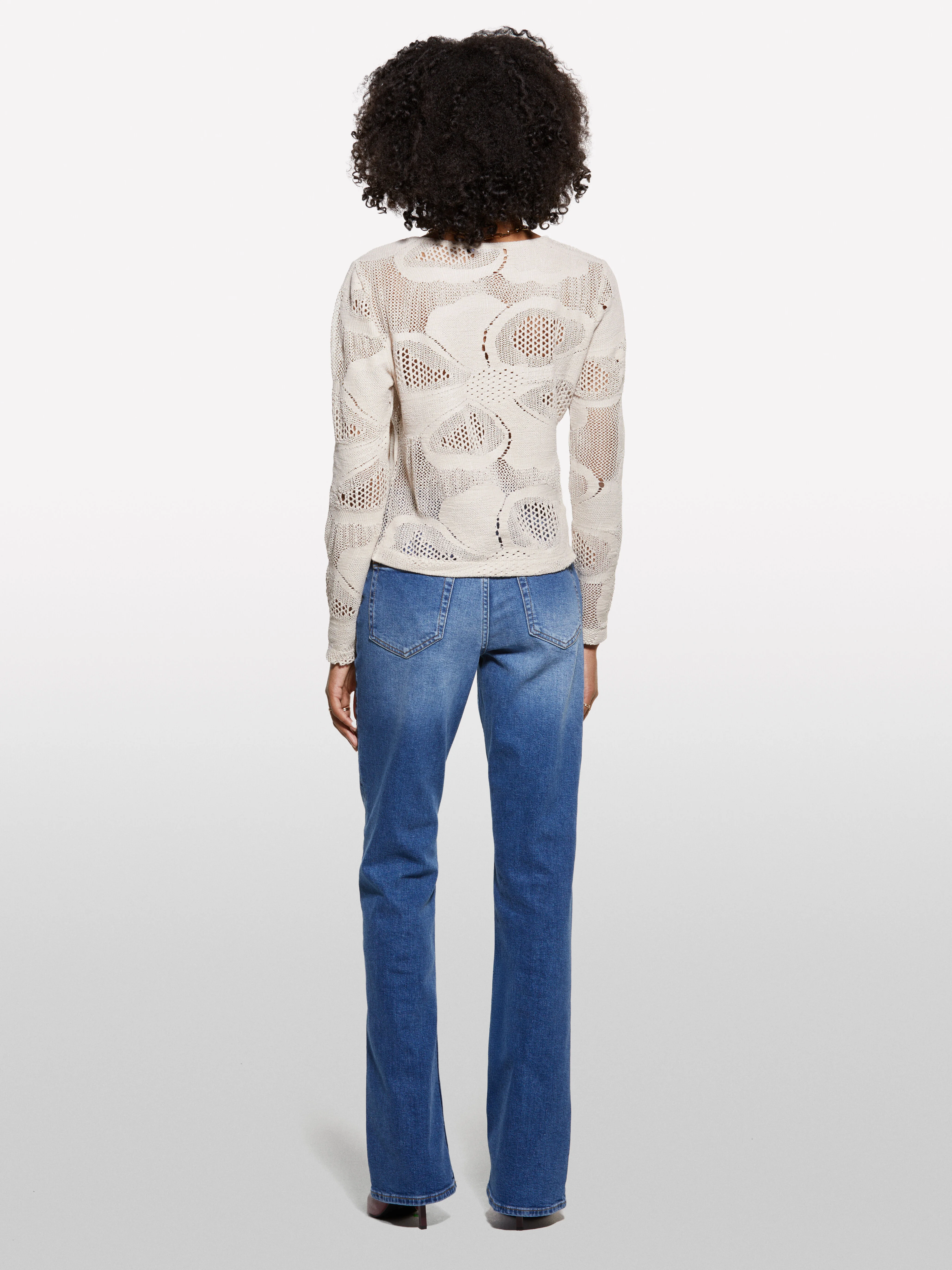 SISLEY Áo Thun Dài Tay Nữ Women T-Shirt