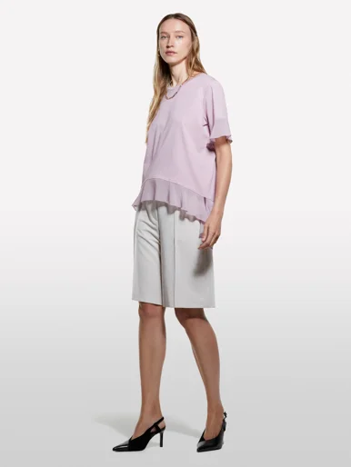 SISLEY Áo Thun Ngắn Tay Nữ Women T-Shirt