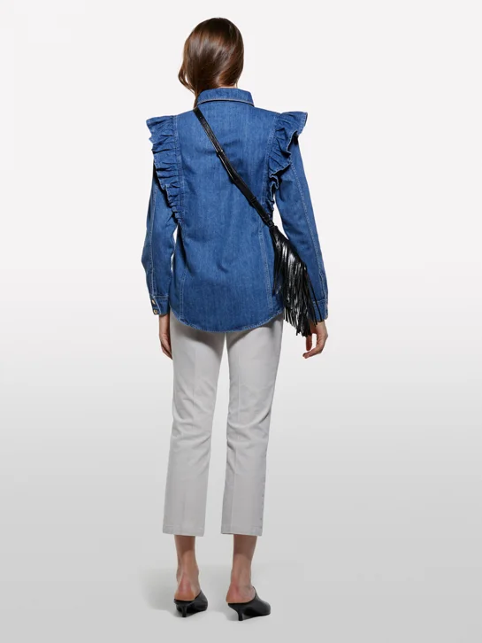 SISLEY Áo Sơ Mi Dài Tay Nữ Women Shirt