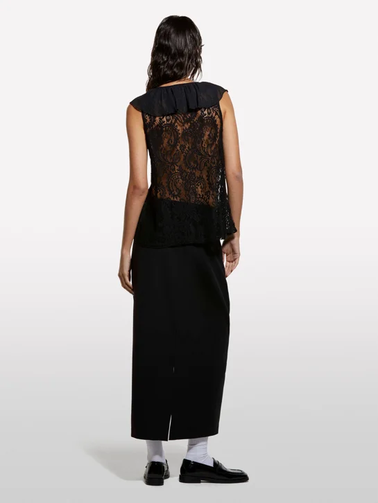 SISLEY Áo Sơ Mi Không Tay Nữ Women Shirt