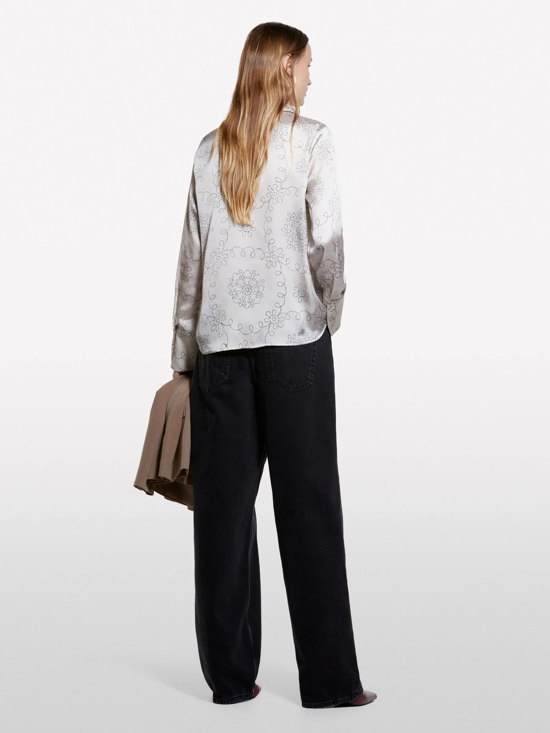 SISLEY Áo Sơ Mi Dài Tay Nữ Women Shirt