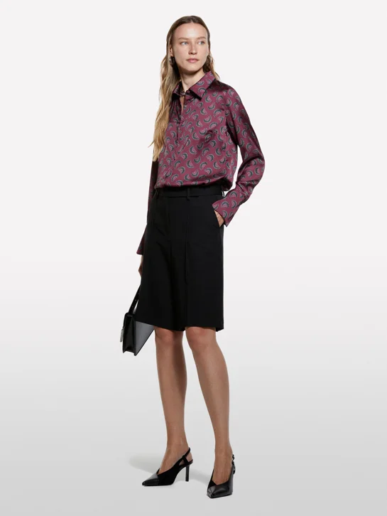 SISLEY Áo Sơ Mi Dài Tay Nữ Women Shirt