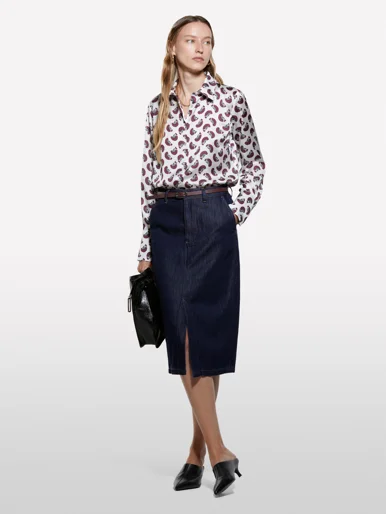 SISLEY Áo Sơ Mi Dài Tay Nữ Women Shirt