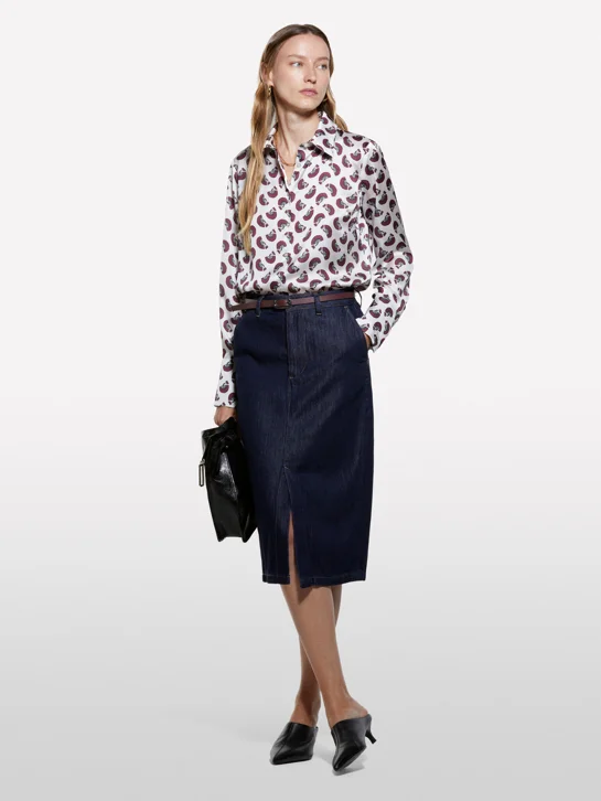 SISLEY Áo Sơ Mi Dài Tay Nữ Women Shirt