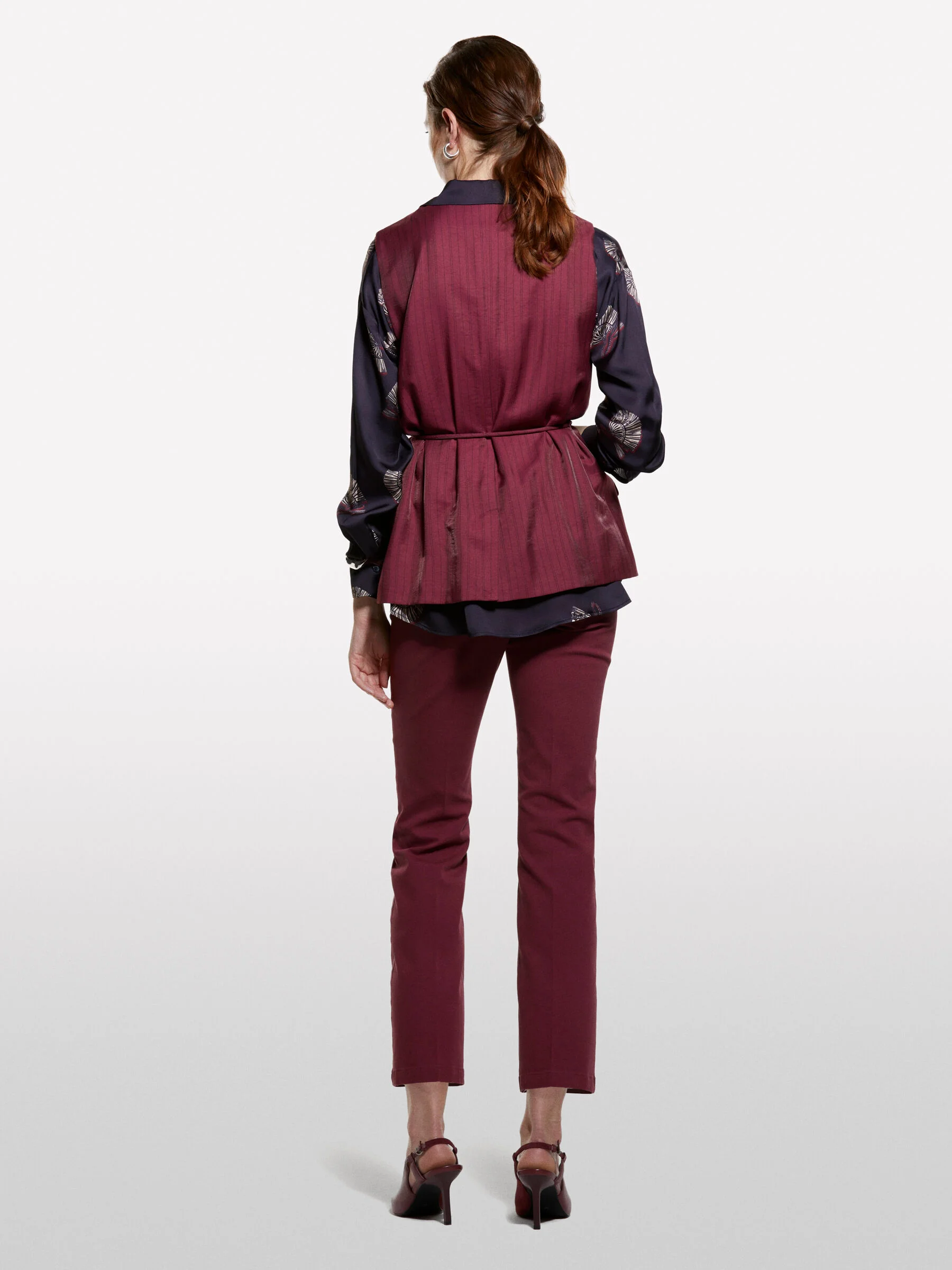 SISLEY Áo Sơ Mi Dài Tay Nữ Women Shirt