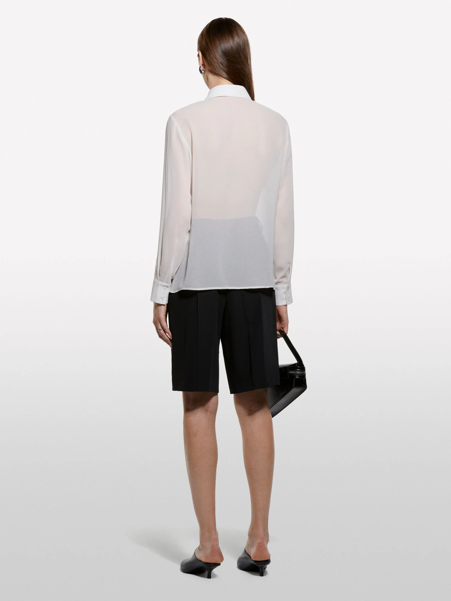 SISLEY Áo Sơ Mi Dài Tay Nữ Women Shirt