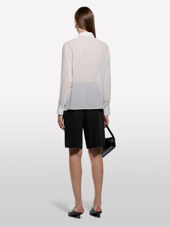 SISLEY Áo Sơ Mi Dài Tay Nữ Women Shirt
