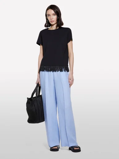SISLEY Áo Thun Ngắn Tay Nữ Women T-Shirt