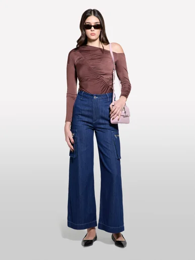 SISLEY Áo Thun Dài Tay Nữ Women T-Shirt