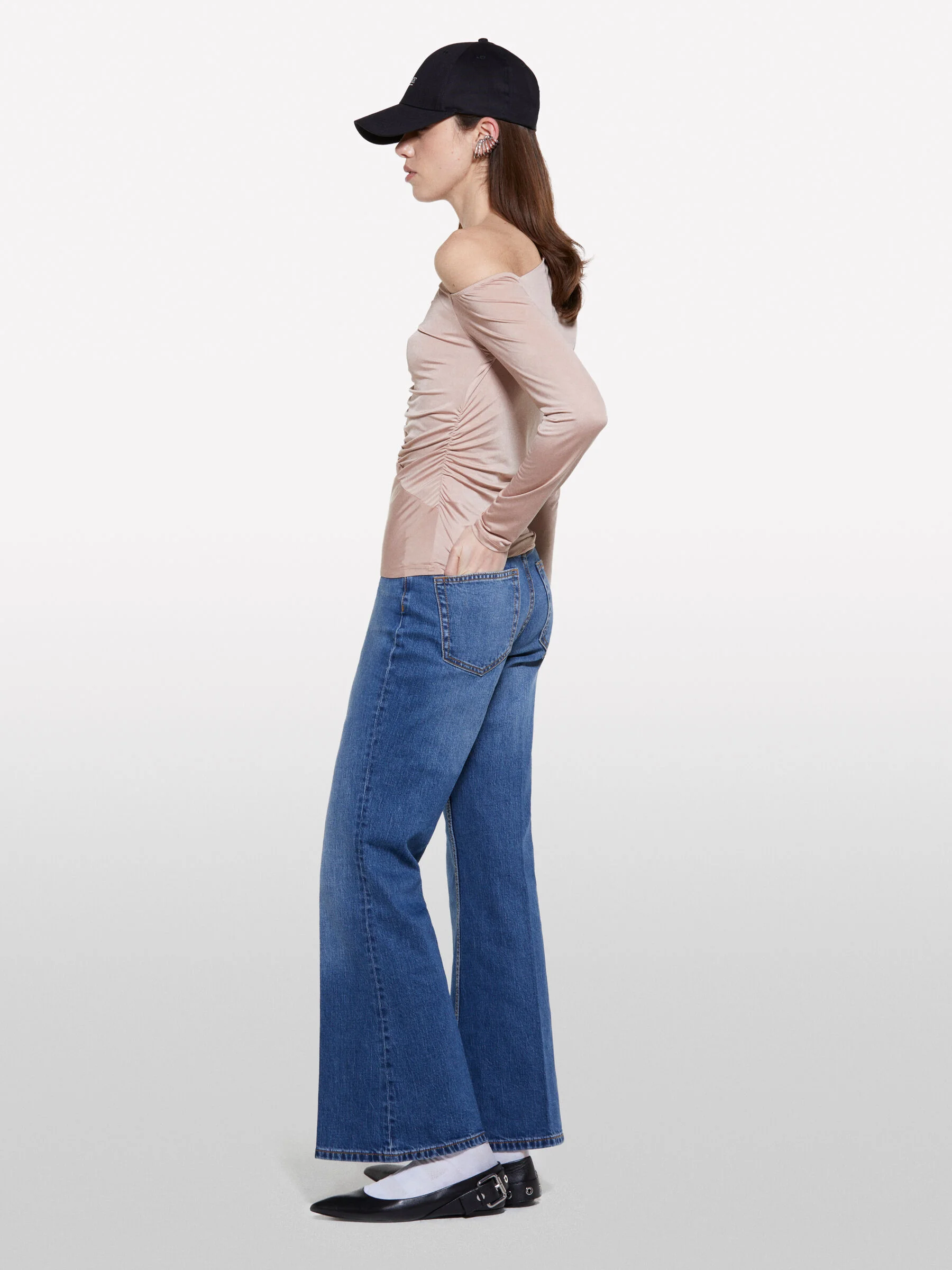 SISLEY Áo Thun Dài Tay Nữ Women T-Shirt