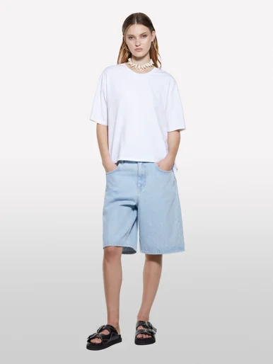 SISLEY Áo Len Ngắn Tay Nữ Women Sweater