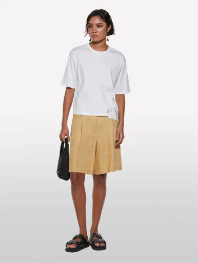 SISLEY Áo Thun Ngắn Tay Nữ Women T-Shirt
