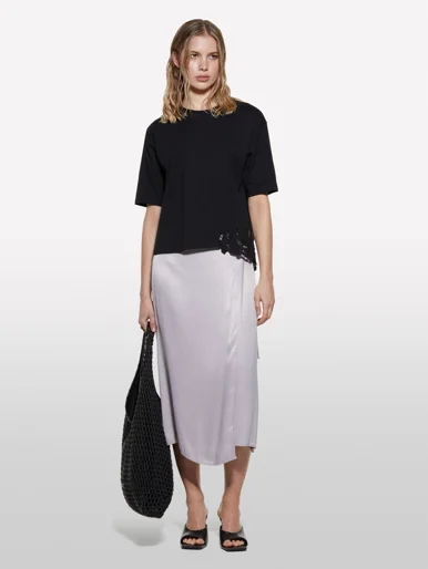 SISLEY Áo Thun Ngắn Tay Nữ Women T-Shirt