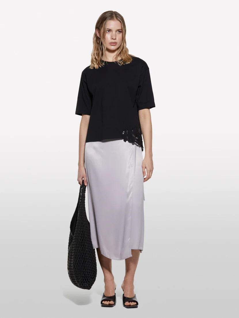 SISLEY Áo Thun Ngắn Tay Nữ Women T-Shirt