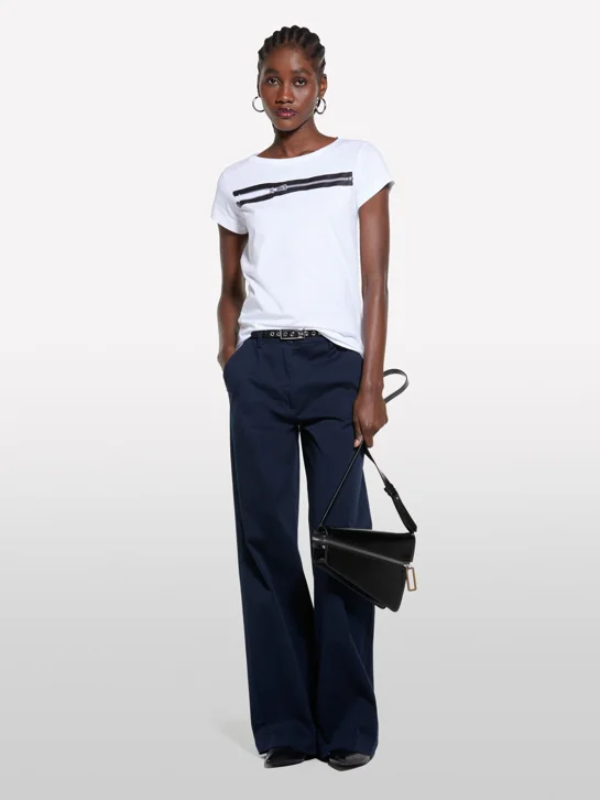 SISLEY Áo Thun Ngắn Tay Nữ Women T-Shirt