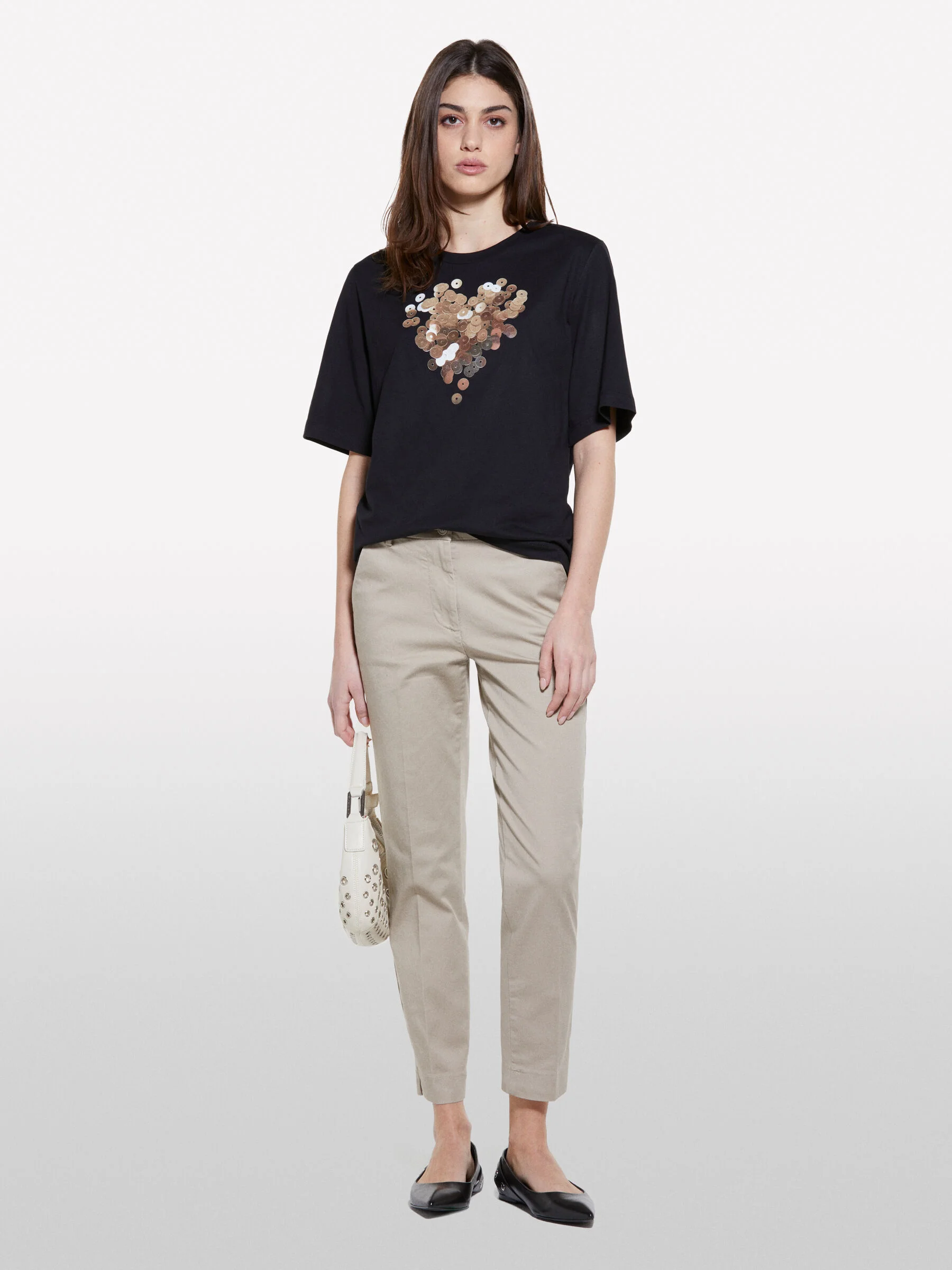 SISLEY Áo Thun Ngắn Tay Nữ Women T-Shirt