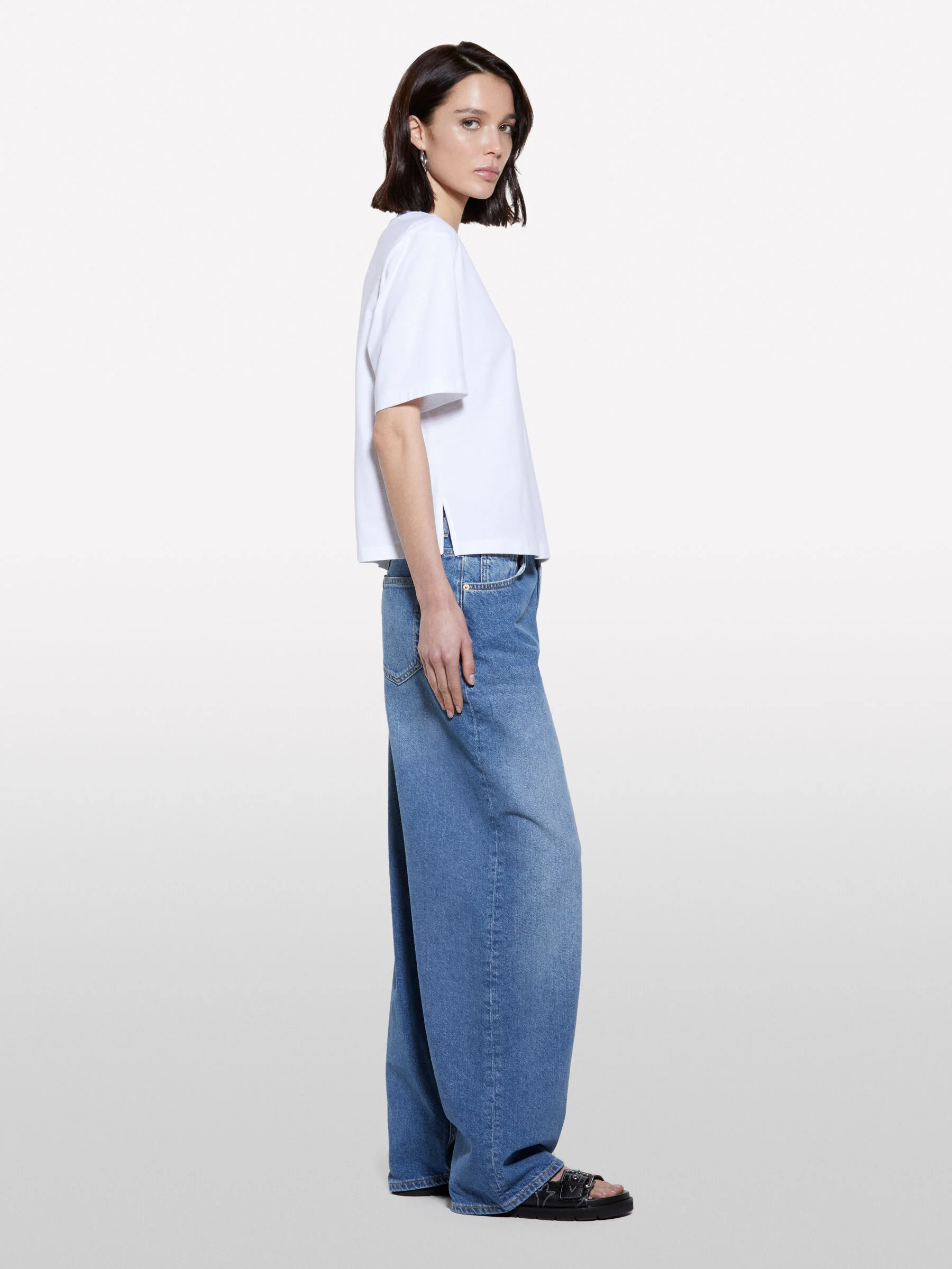 SISLEY Áo Thun Ngắn Tay Nữ Women T-Shirt