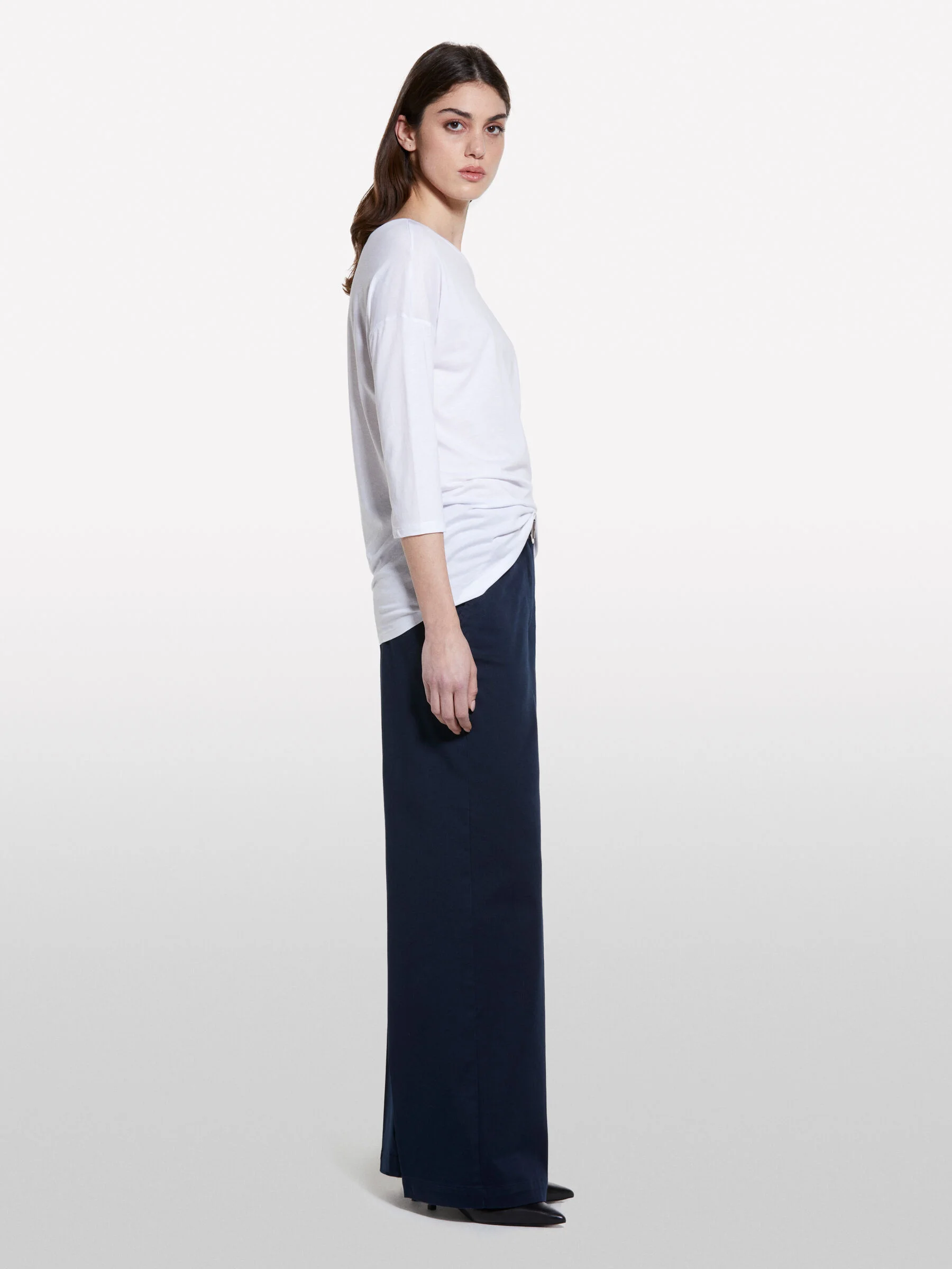 SISLEY Áo Thun Tay Lỡ Nữ Women T-Shirt