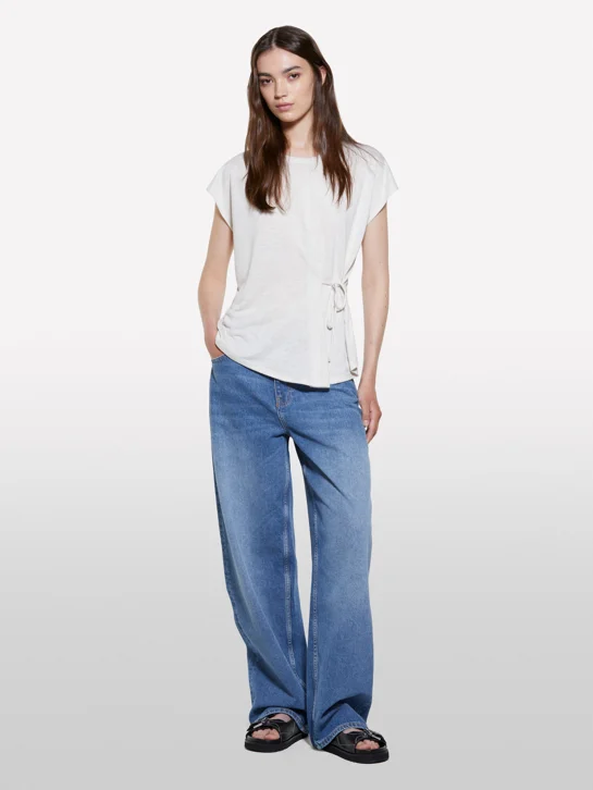 SISLEY Áo Thun Không Tay Nữ Women T-Shirt