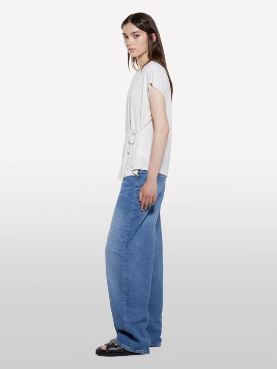 SISLEY Áo Thun Không Tay Nữ Women T-Shirt